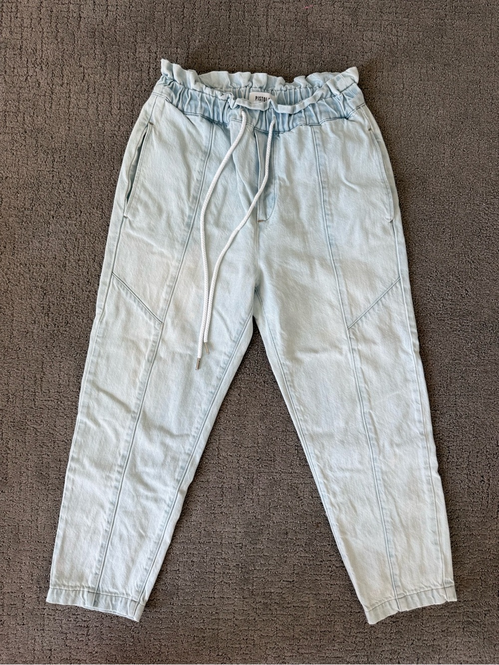 EUC Pistola Cam Drawstring Waist Joggers, Size Small.
